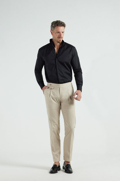 Walnut Beige Linen Pants