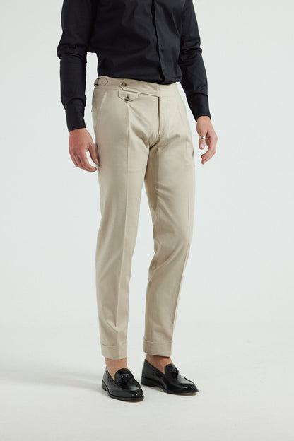 Walnut Beige Linen Pants