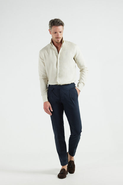 Walnut Blue Linen Pants