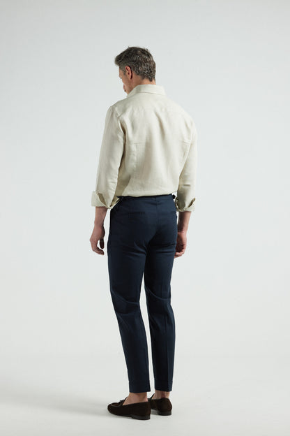 Walnut Blue Linen Pants